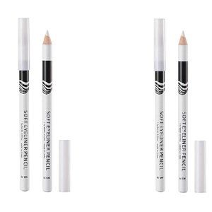 4 - White Eyeliner Pencil Highlighter Eye Liner Pen Soft Strokes Waterproof Long